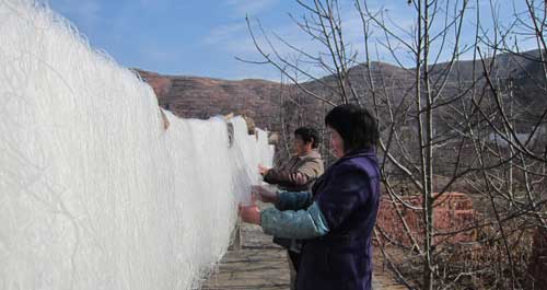 丹鳳縣手工粉絲年利潤達十多萬元