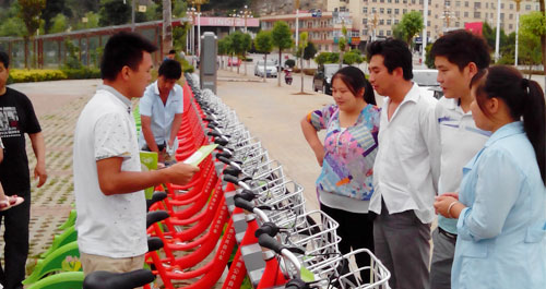 商洛市首個(gè)公共自行車(chē)綠道項(xiàng)目向市民開(kāi)放