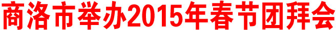 商洛市舉辦2015年春節(jié)團(tuán)拜會(huì)