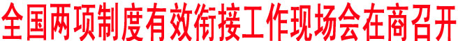 全國兩項制度有效銜接工作現(xiàn)場會在商召開