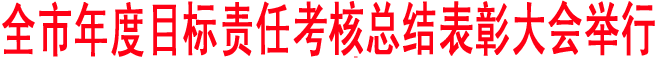 全市年度目標(biāo)責(zé)任考核總結(jié)表彰大會(huì)舉行