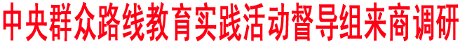 中央群眾路線教育實踐活動督導(dǎo)組來商洛調(diào)研