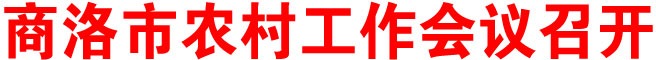 商洛市農(nóng)村工作會議召開