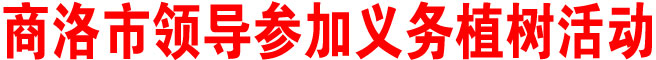 商洛市領(lǐng)導(dǎo)參加義務(wù)植樹活動