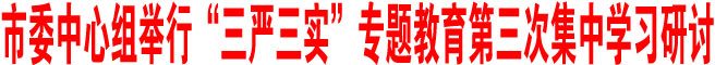 商洛市委中心組舉行“三嚴(yán)三實(shí)”專題教育第三次集中學(xué)習(xí)研討