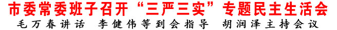 商洛市委常委班子召開“三嚴(yán)三實(shí)”專題民主生活會