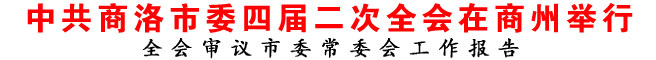 中共商洛市委四屆二次全會(huì)在商州舉行