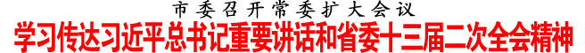 學(xué)習(xí)傳達(dá)習(xí)近平總書記重要講話和省委十三屆二次全會(huì)精神