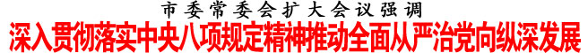 深入貫徹落實(shí)中央八項(xiàng)規(guī)定精神推動(dòng)全面從嚴(yán)治黨向縱深發(fā)展