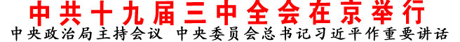 中共十九屆三中全會在京舉行