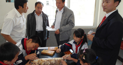 峽河小學(xué)開設(shè)袋料香菇栽培技術(shù)培訓(xùn)課程