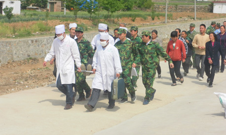 丹鳳縣舉行地質災害應急避險演練活動