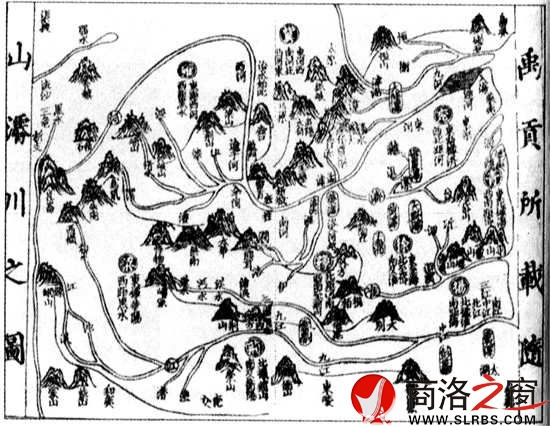 《禹貢》所載九州山川形勢(shì)圖，雕版墨印，宋代。